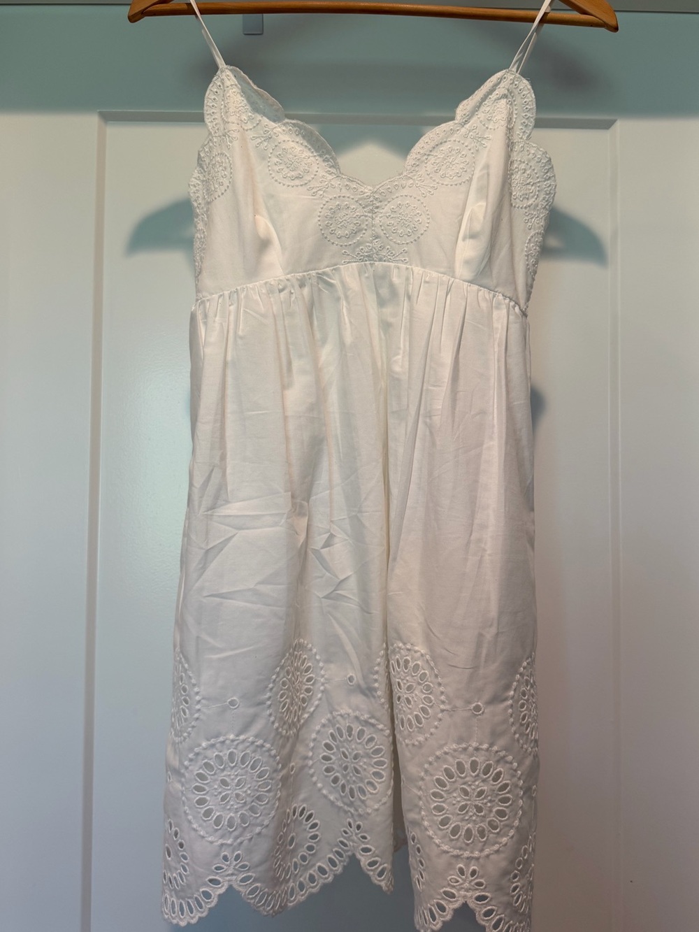 Abercrombie & Fitch White Eyelet Summer Top